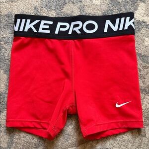 Nike Kids Red Athletic Shorts